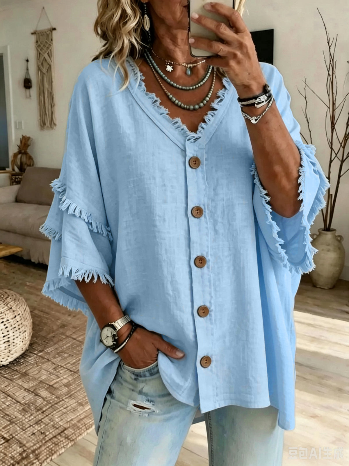 Chic Velvet Drop-Shoulder Sweatshirt