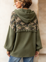 Casual Relaxed Chic Camouflage Hoodie