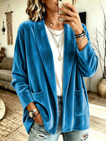 Cozy Velvet Cardigan