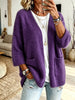 Cozy, Relaxed-fit Wool-blend Knit Cardigan