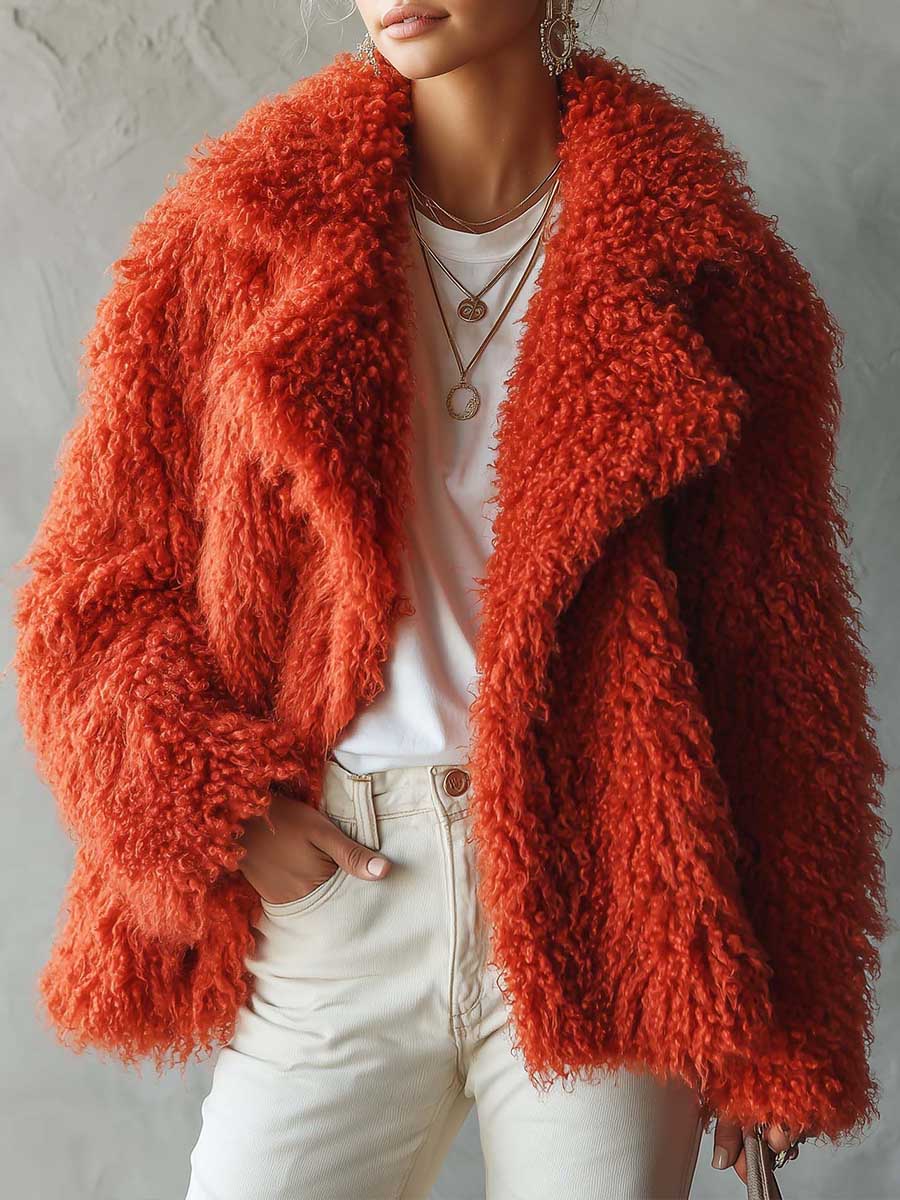 Women's Oversized Shaggy Faux Fur Winter Coat– Abrilene