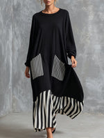 Vintage-style Printed Velvet Midi Dress