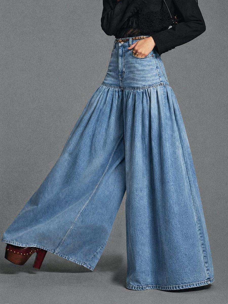 Stylish Casual Wide-leg Jeans