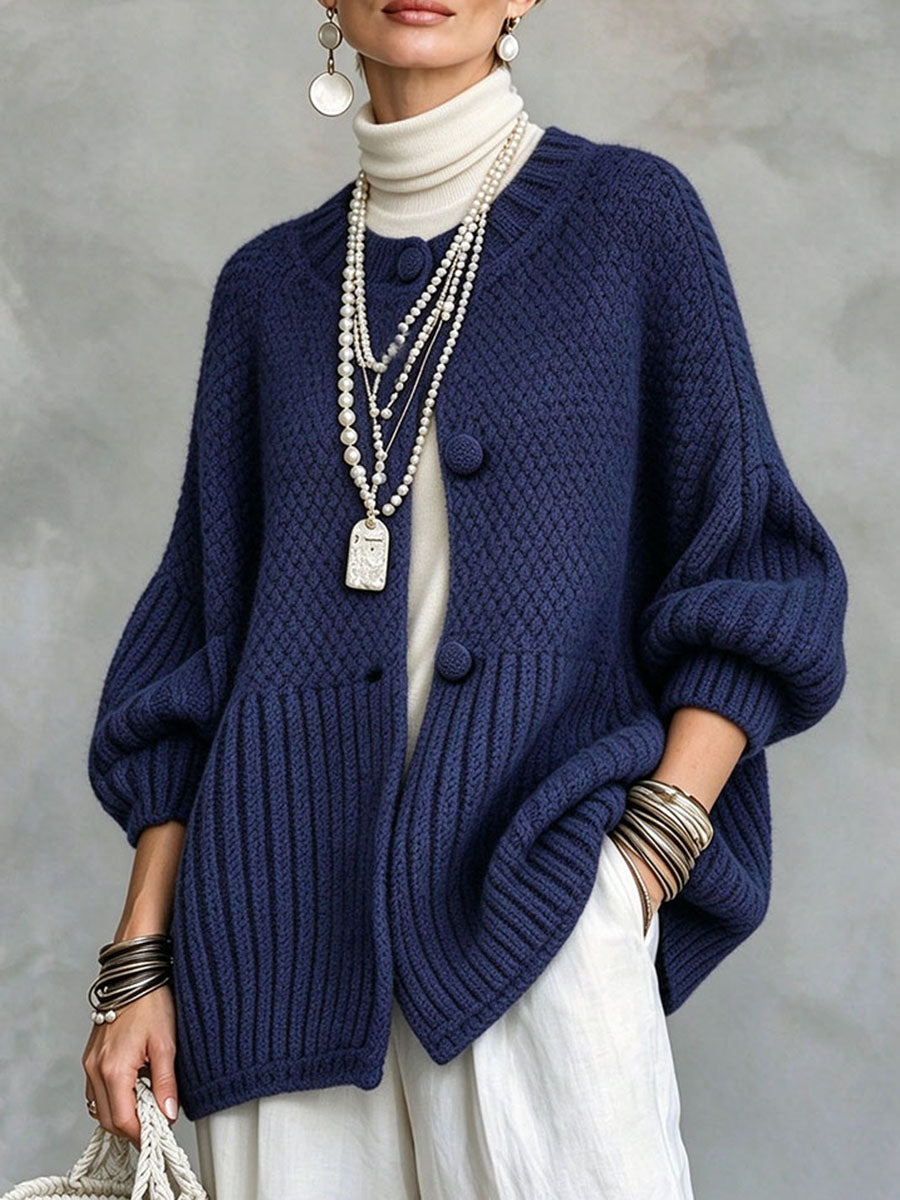 Stylish Elegant Casual Knitted Cardigan Sweater