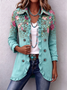 Boho Retro Floral Leopard Ruffle Jacket