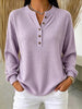 Cozy Casual Knit Henley Top