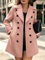 Cozy Classic Double-Breasted Wool-Blend Trench Coat